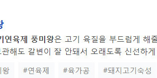 고기연육제 풍미왕